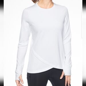 Athleta White BOOTCAMP CREW Sz XXS